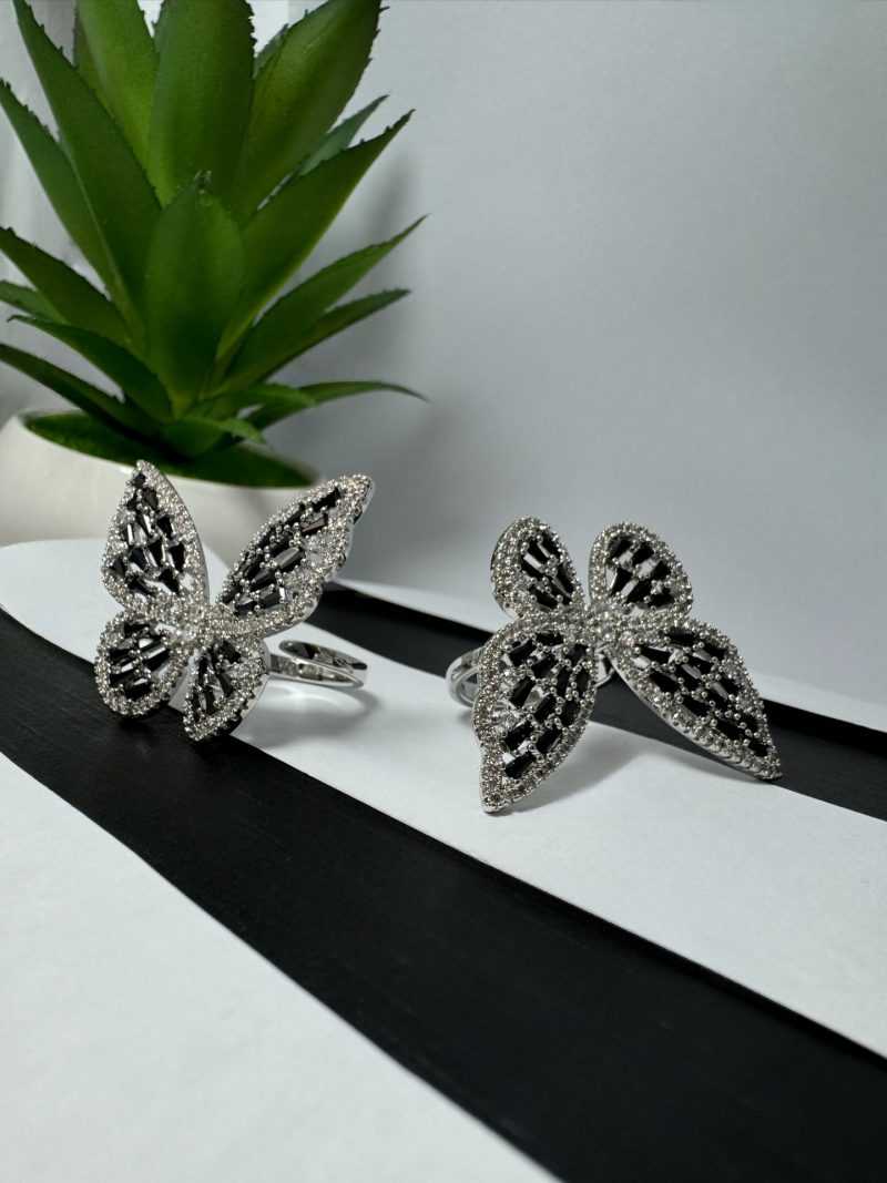 Black Fairy Butterfly Ring - Image 3