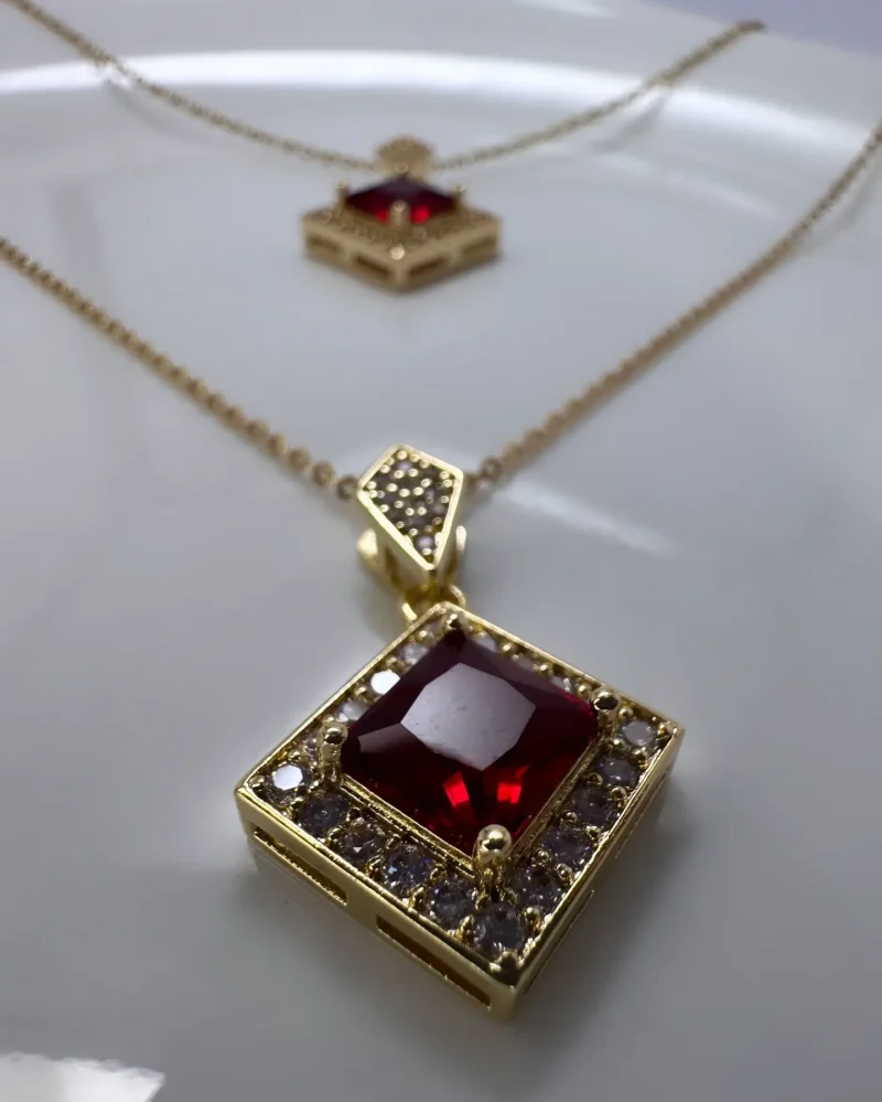 Crimson Elegance Pendant