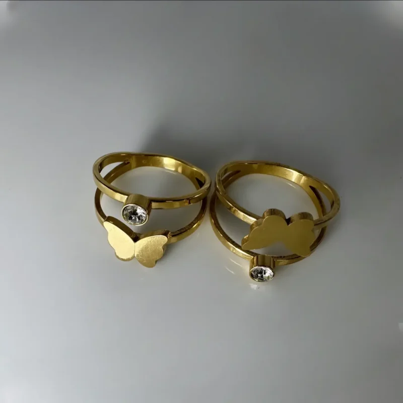 Double Butterfly Ring