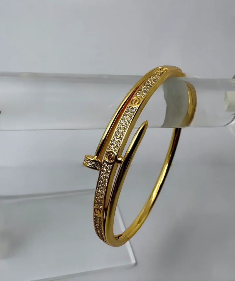 Double Layer Nail Bangle - Image 4