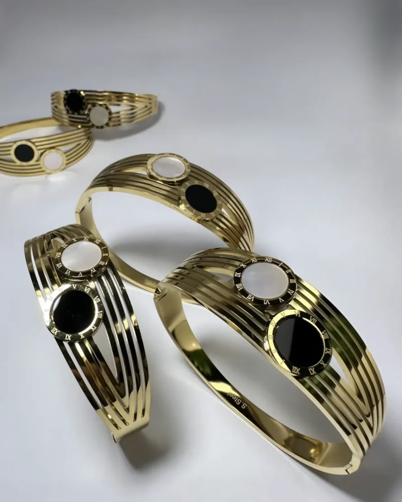 Double Watch Roman Bangle - Image 4