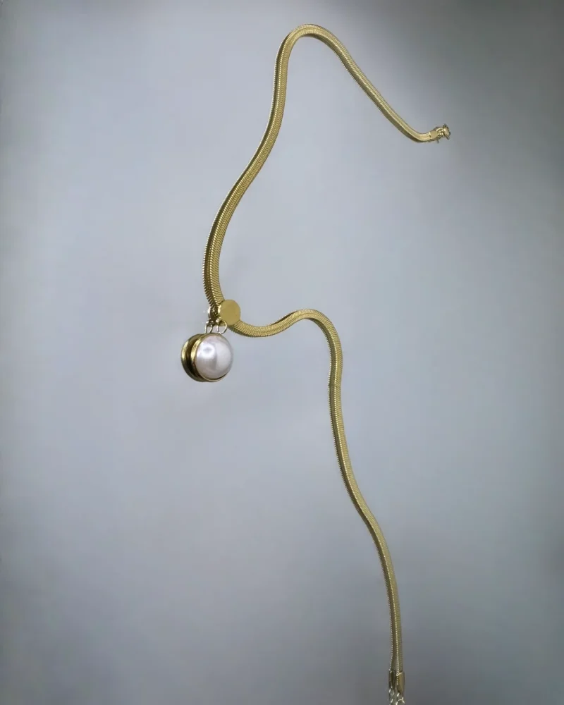 Pearl Snake Chain Pendant - Image 6