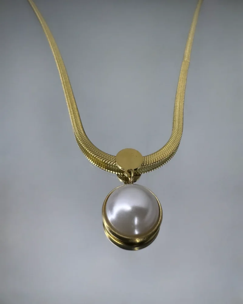 Pearl Snake Chain Pendant - Image 4