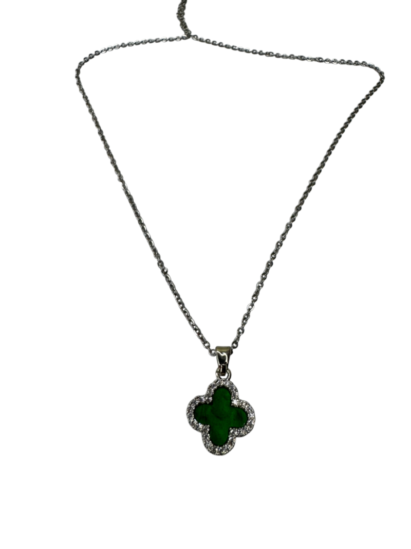 Green Four-Leaf Clover Pendant - Image 6