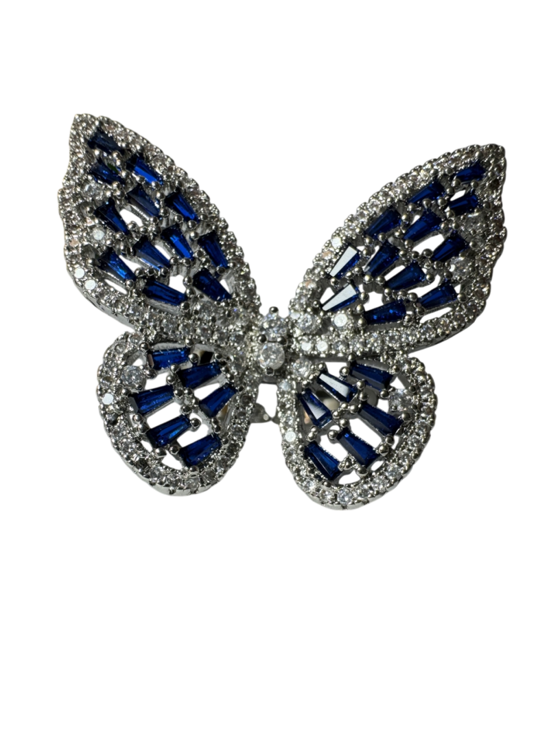 Royal Blue Fairy Butterfly Ring