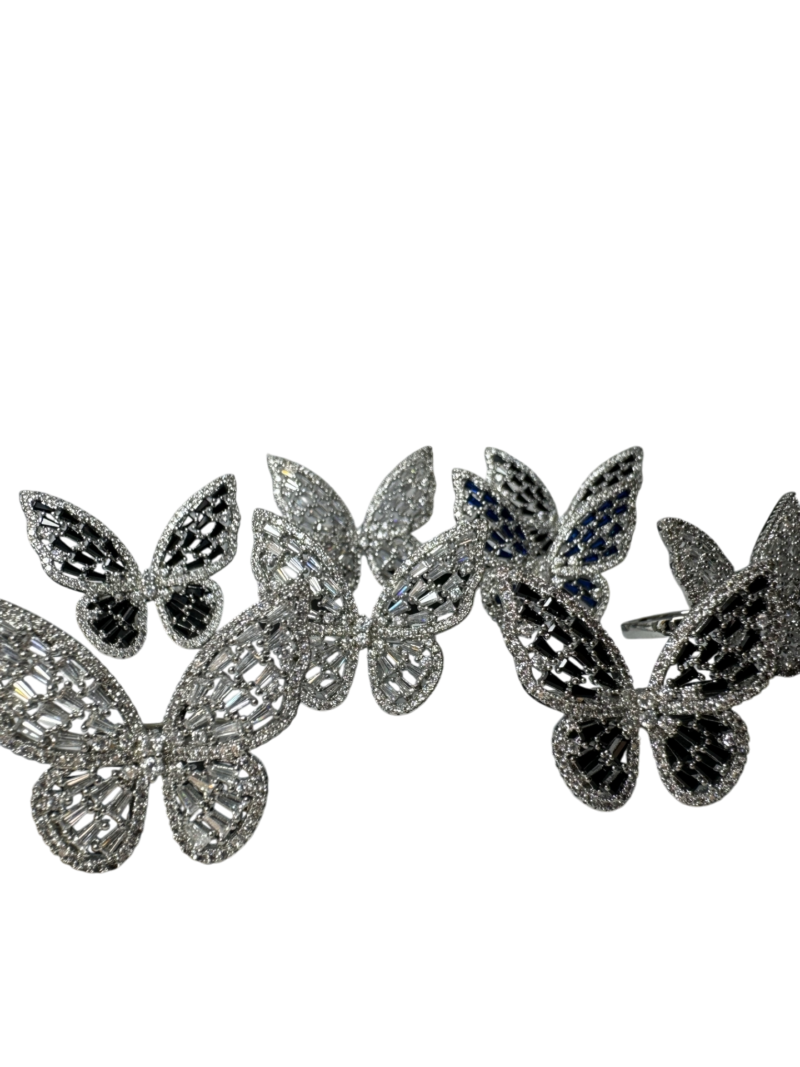 Zirconia Fairy Butterfly Ring - Image 4