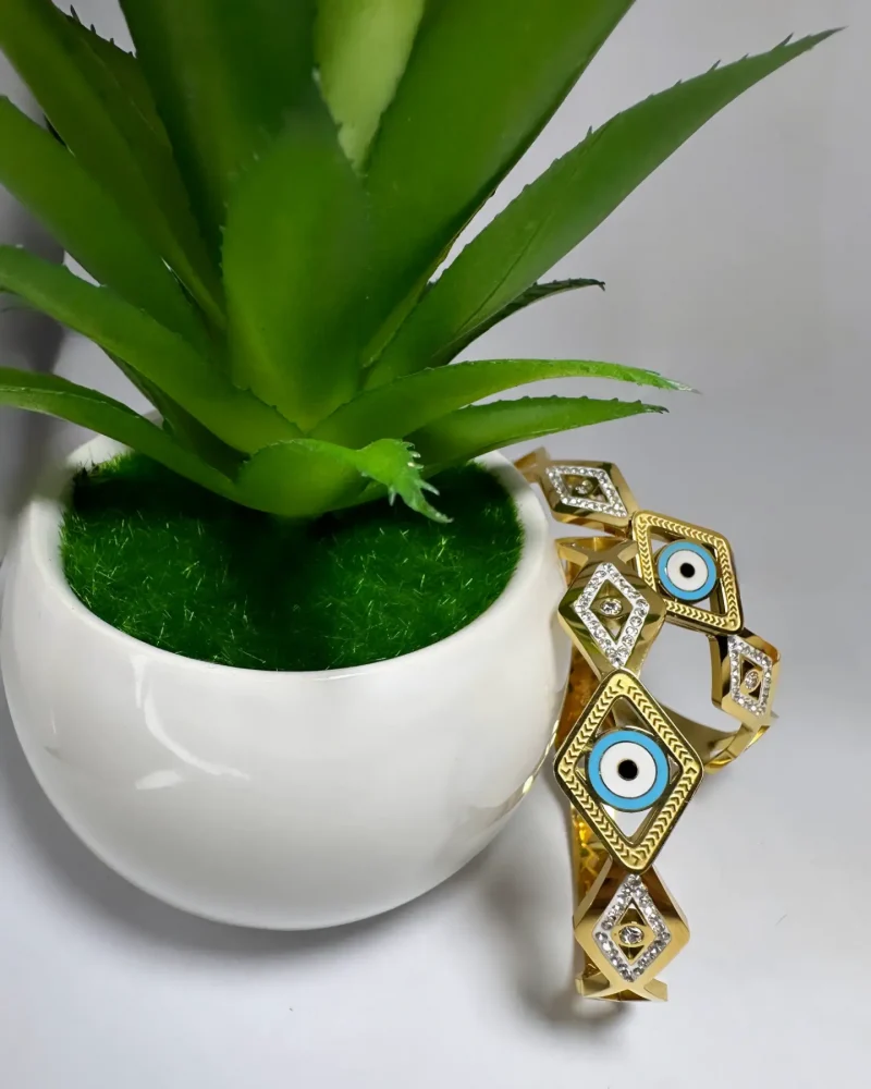 Rhombus Evil Eye Bangle - Image 3